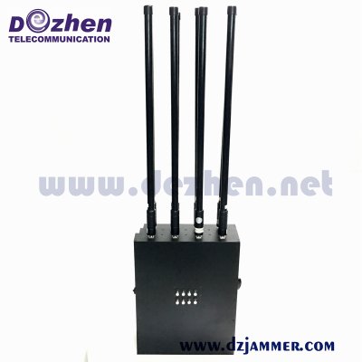 GPS WIFI 5.8G Waterproof Backpack UAV Jammer 8 bands Omni Antenna